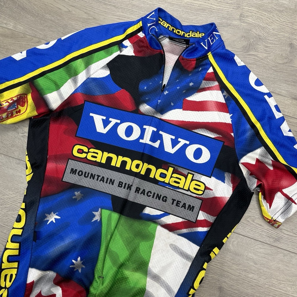 VTG Cannondale USA Flag Mountain Bike Race Team Sz S USA Made Cycle